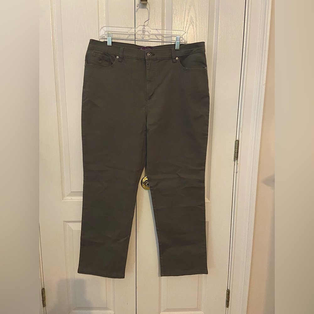 Gloria Vanderbilt Amanda Jean 18 Short Gray NWOT